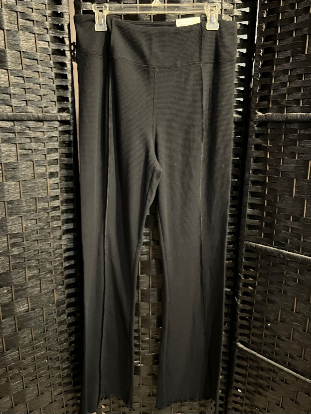 Kohl's SO size XL NWT Black Ribbed thermal texture Luxe Leggings